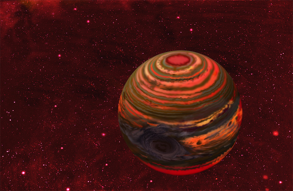 Monster Storm Rages on Tiny Misfit Star